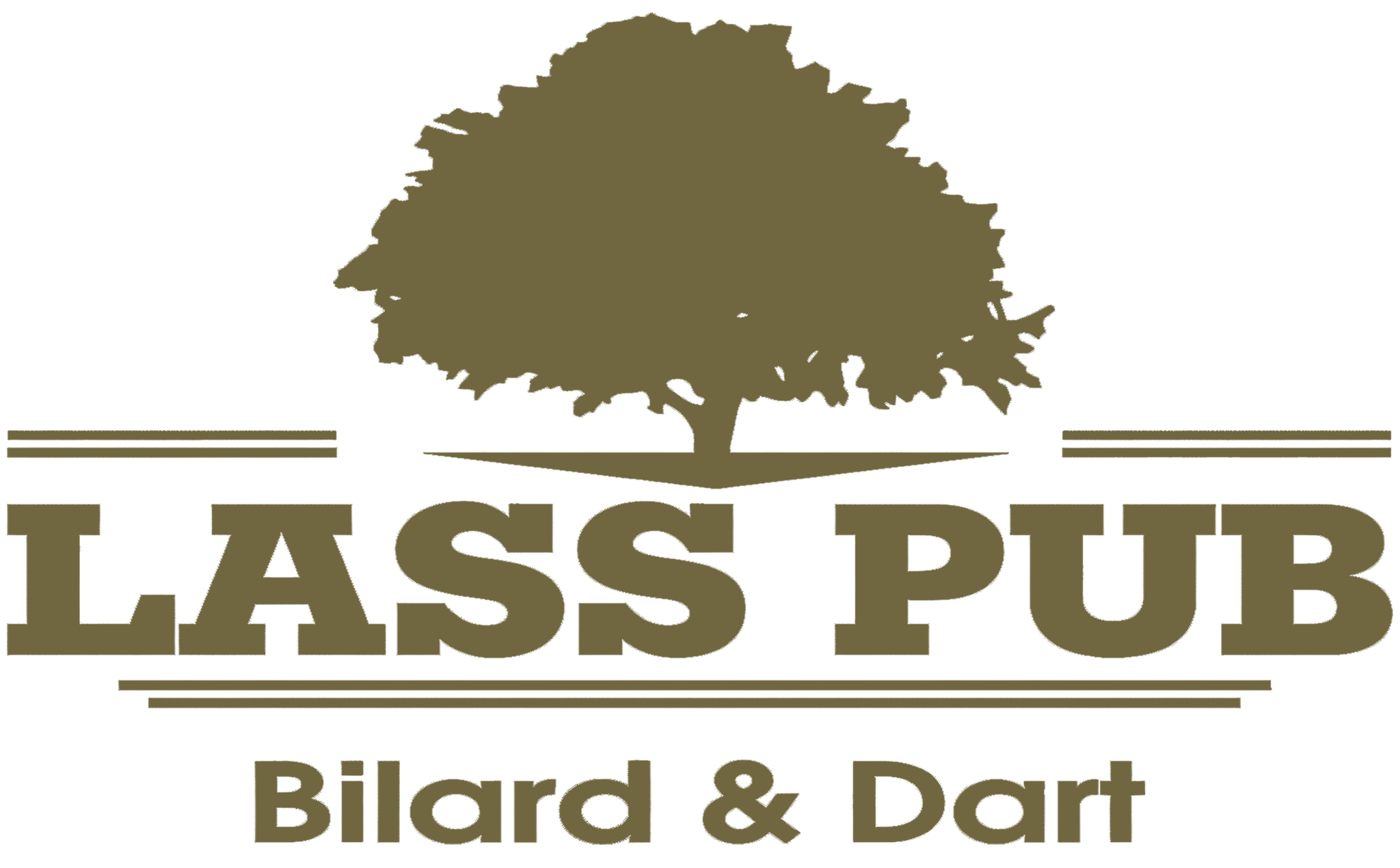 logo pubu lass pub w lesznie oferującego bilard, dart, drinki oraz pyszne przekąski